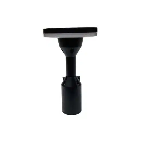 aplique muro entrada tipo ovni negro 12W luz neutra exterior IP54 aluminio