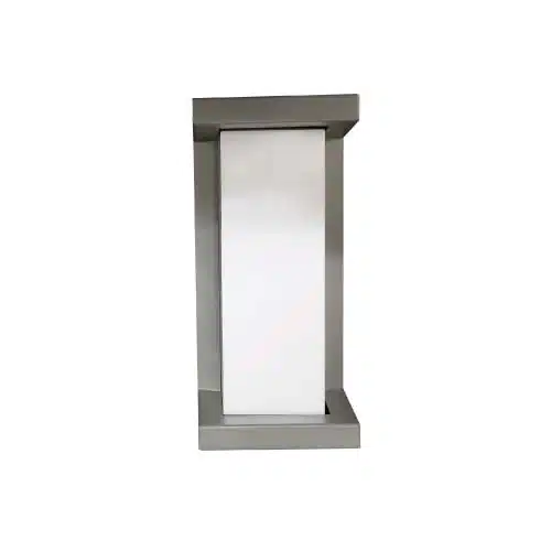aplique muro vertical gris 10W luz neutra interior IP20 diseño minimalista vertical