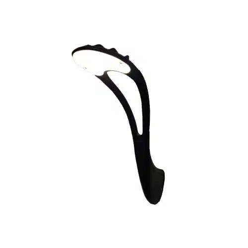 aplique muro entrada tipo cobra negro 10W luz neutra exterior IP54 aluminio