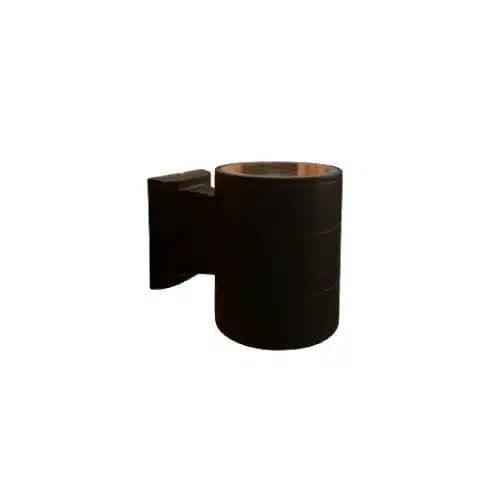 aplique muro negro bidireccional corto cob 2x7W luz neutra exterior IP54