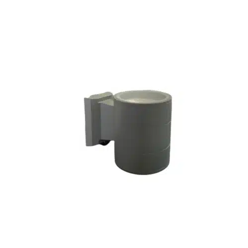 aplique de muro cob gris 2x7W luz neutra doble haz exterior IP54 aluminio