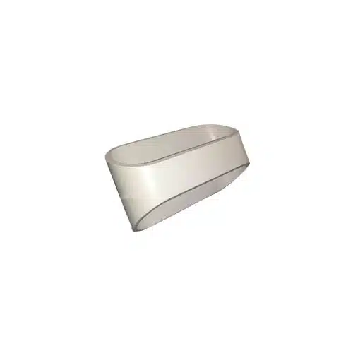 aplique muro ovalo blanco luz fría y cálida interior IP20 diseño minimalista de doble haz