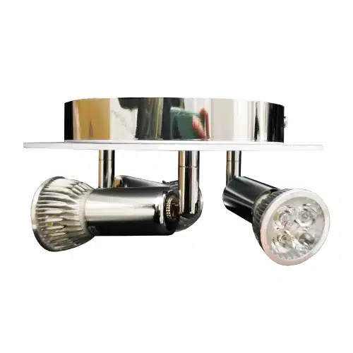 3xgu10 Aplique base Redonda Blanca