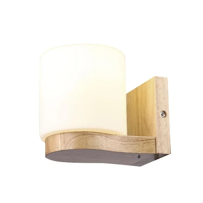 aplique efesa wood interior E27 40W iluminacion residencial vidrio madera