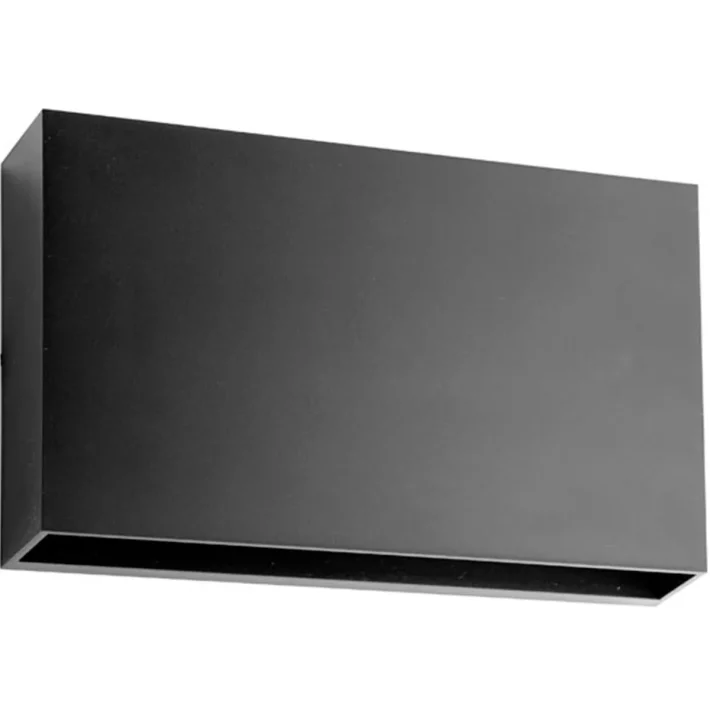 aplique led costa flat 12W bidireccional gris mate luz calida IP65 exterior ultraplano