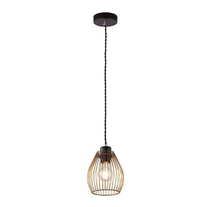 lampara colgante beas dorado mate metal interior diseño moderno techo tubo