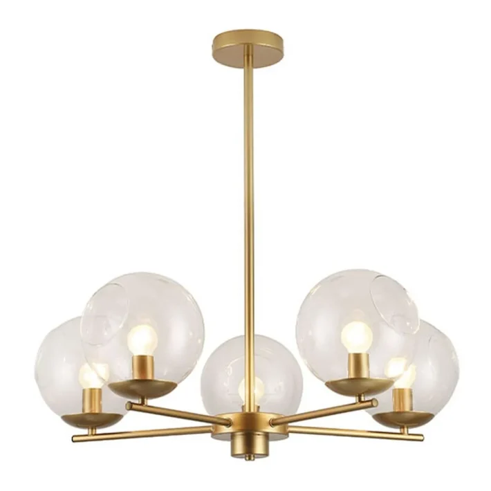 lampara colgante donata metal interior diseño sofisticado techo 5 luces base E14