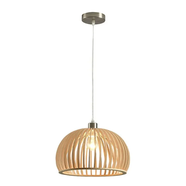 lampara colgante kuusi natural 35cm madera interior techo certificado SEC estilo nordico