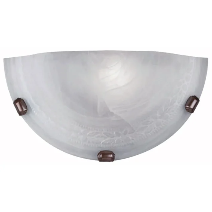 aplique muro vidrio interior E27 60W iluminacion residencial clasica