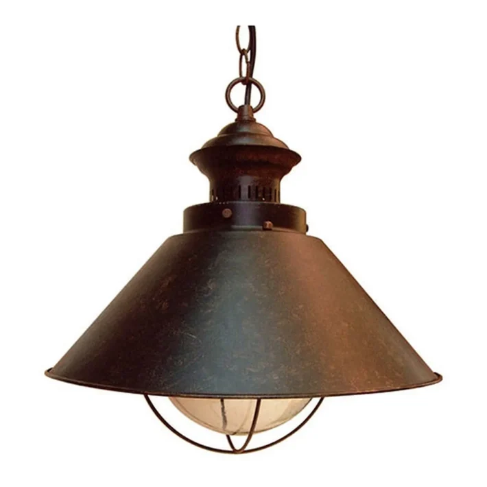 lampara colgante cobre envejecido nautica estilo naval interior certificado SEC iluminación vintage