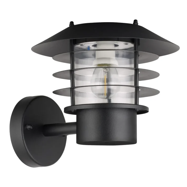 Apliqué de Muro Solar Kobe 25LM – Acero Inoxidable Negro y Huella de Carbono Cero