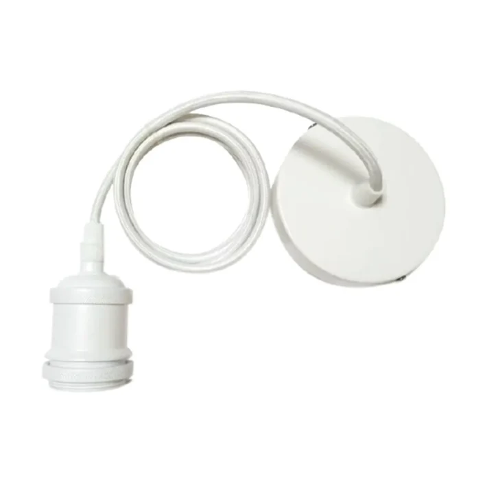 lampara colgante pendant owo blanco 1xE27 vidrio interior diseño moderno techo