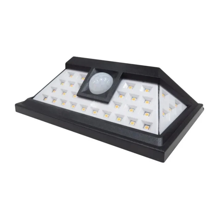 Apliqué de Muro Solar Exterior 200LM 5W – Luz Cálida y Huella de Carbono Cero