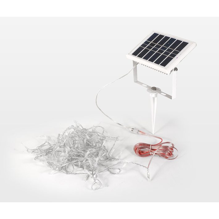 Guirnalda Solar LED 2 Tiras 10 Metros RGB – Doble Tira Multicolor y Huella de Carbono Cero