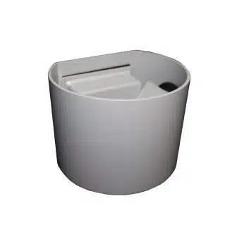 Aplique de Muro Semicircular Gris 5W – Luz Fría o Cálida Dirigible IP54