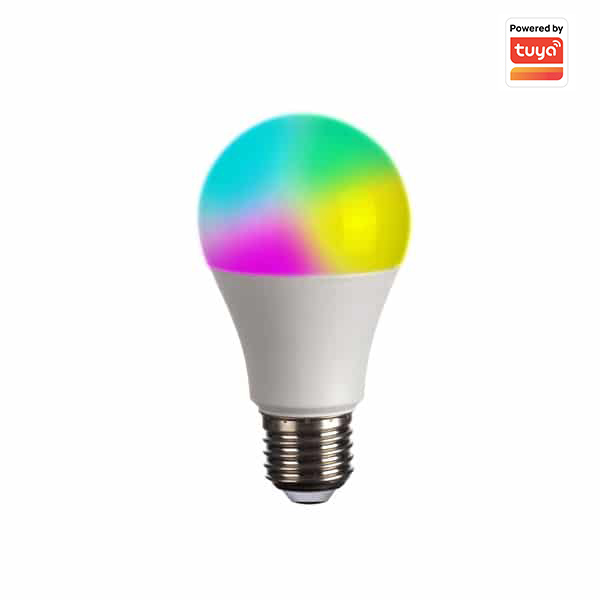Ampolleta Smart LED A60 10W RGB + Cálido – Wi-Fi Tuya Smart y Sello SEC