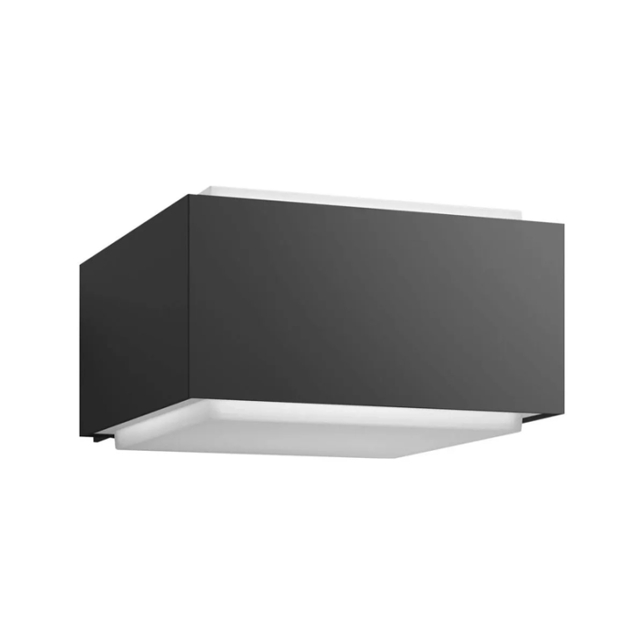 aplique muro philips hedgehog gris oscuro para ampolleta LED E27 exterior IP44