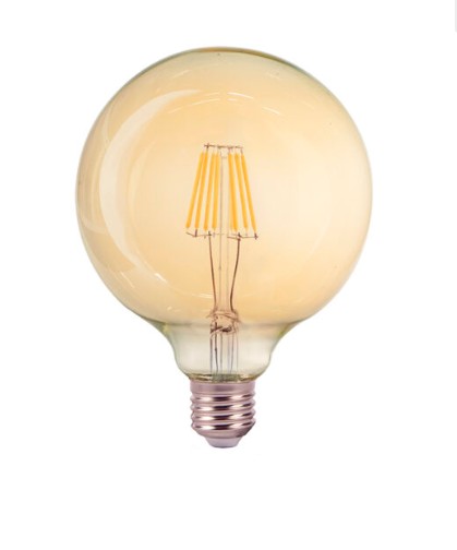 Ampolleta LED Filamento G125 8W Ilumitech – 800 Lúmenes y Formato Globo Gigante