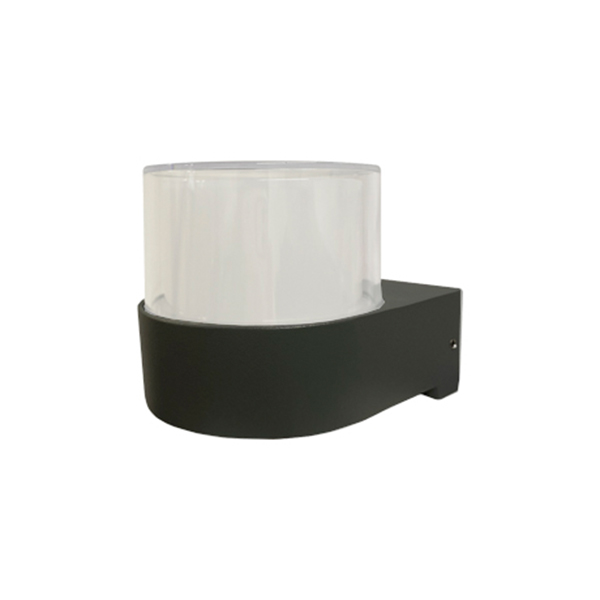 aplique led muro exterior vidrio 7W luz calida IP44 iluminacion elegante