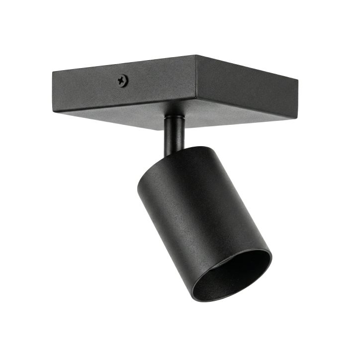 Aplique de Cielo y Muro Negro 1xGU10 – Diseño Industrial IP20