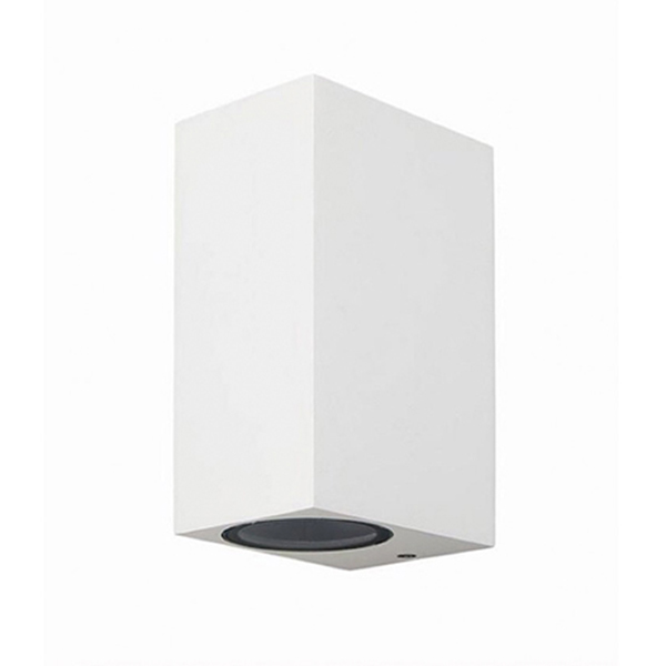 Consigue un ambiente único con el aplique bidireccional muro blanco 2xGU10. Su estética moderna se adapta a cualquier decoración exterior. ¡Ilumina tu vida! 💡