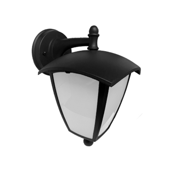 foco tipo farol eclect negro 1xE27 muro exterior IP54 iluminacion clasica vintage